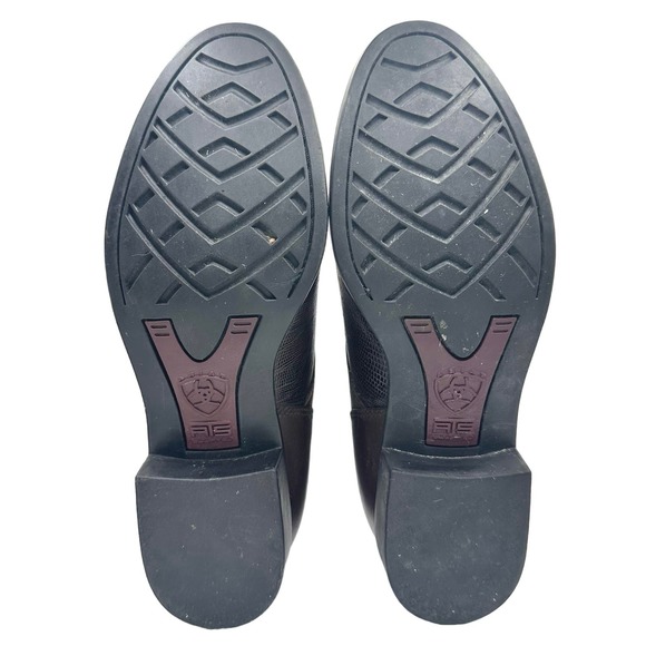 Ariat | Women | Bancroft Lizard Skin Emboss Leather Lace Up Ankle Booties | 7 B - Picture 7 of 16